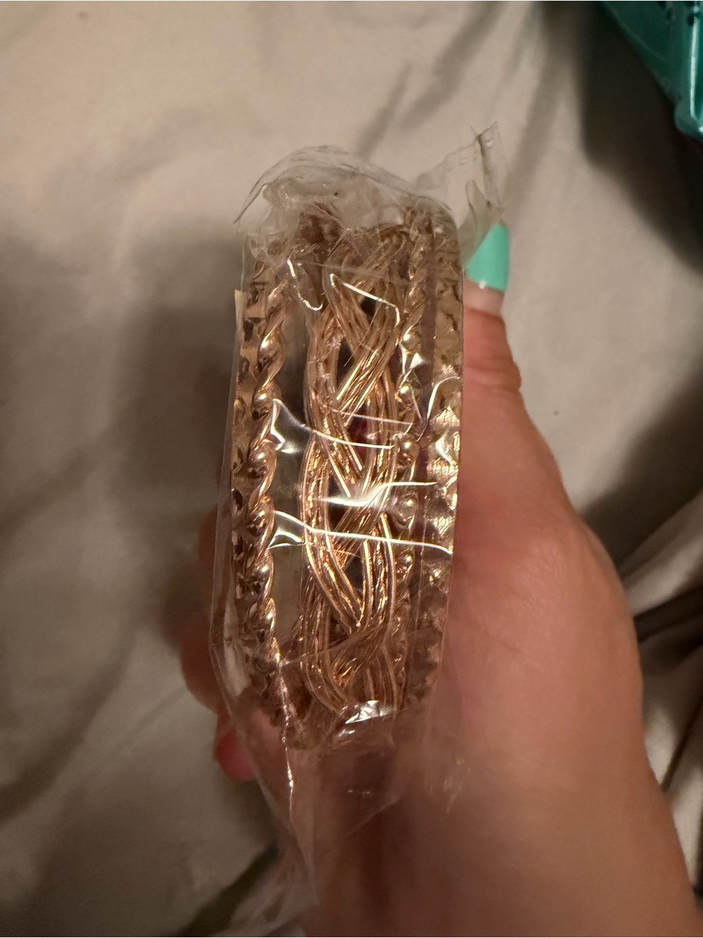 paparazzi Rose Gold Braided & Textured Bangle Trio
